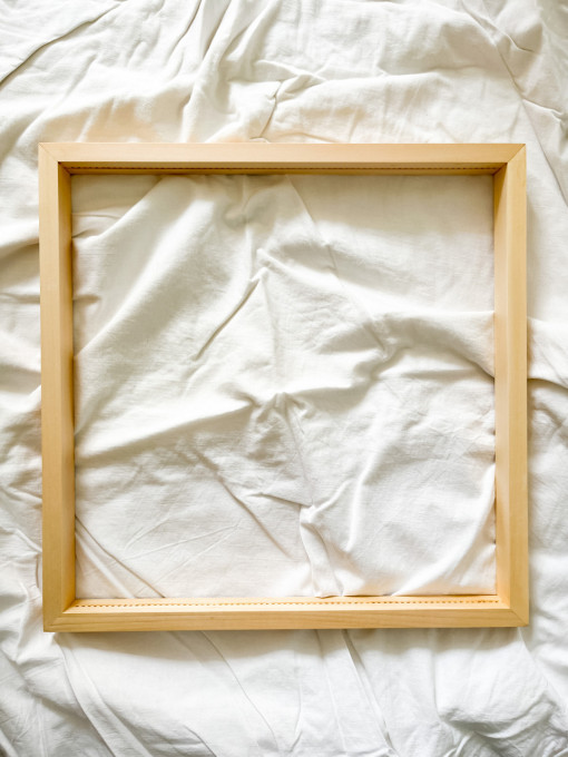 Yew wood weaving frame 40x40cm