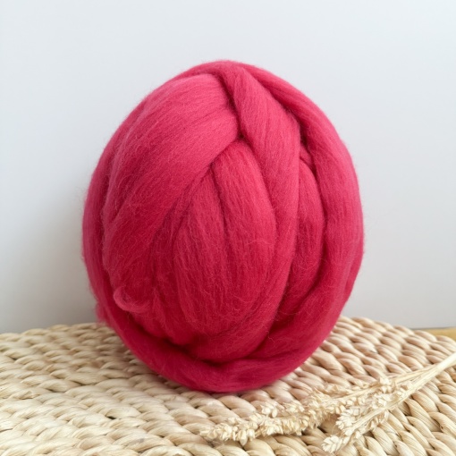 Fir Gigant Lână Merinos - Raspberry Red 200 g, 9m