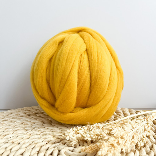 Giant Merino Wool Thread - Mango 200 g, 9m