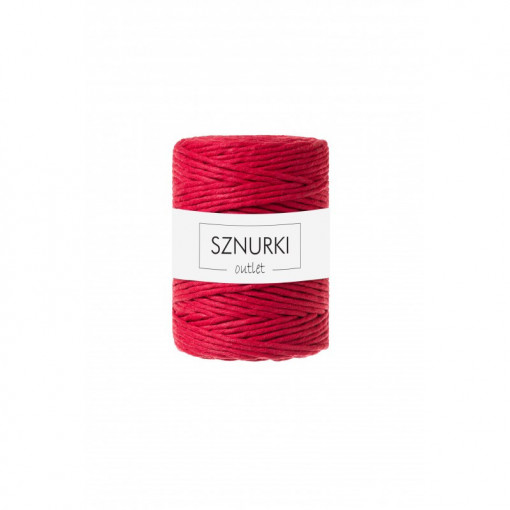 Red twisted cord 5mm 100m / 660g