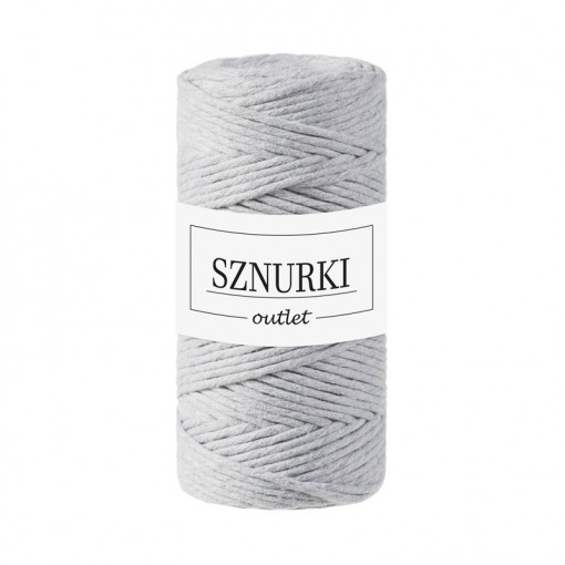Light gray twisted cord 3mm 100m  / 330g