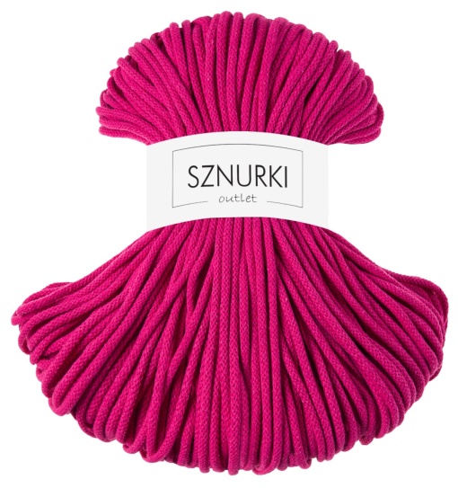Fuchsia braided cord 5mm 100m / 500g