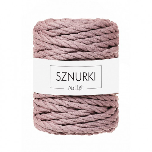 Mauve 3ply twisted cord 9mm 30m / 660g