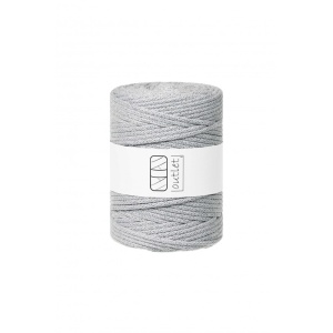 Light gray braided cord 5mm 100m / 500g
