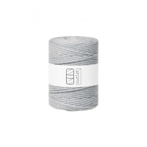 Light gray braided cord 5mm 100m / 500g
