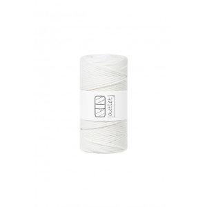 Off White Braided Cord 3mm 100m / 250g