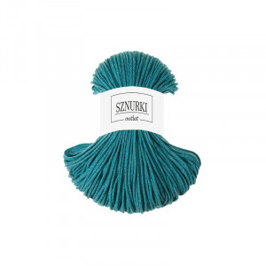 Teal braided cord 3mm 100m / 250g