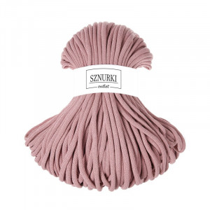 Blush braided cotton cord 9mm 100m / 1200g