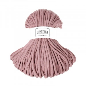 Blush braided cotton cord 9mm 100m / 1200g