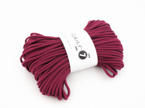 Braided cotton cord - Super 7 - amaranth - 50m 600g