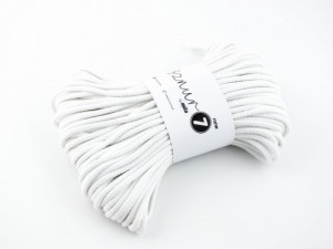 Braided cotton cord - Super 7 - white - 50m 600g