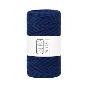 Navy Blue braided cord 3mm 100m / 250g
