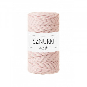 Pastel Pink twisted cord 5mm 100m / 660g