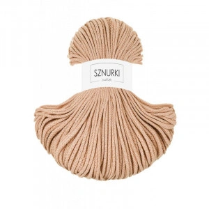 Biscuit braided cotton cord 3mm 100m / 250g