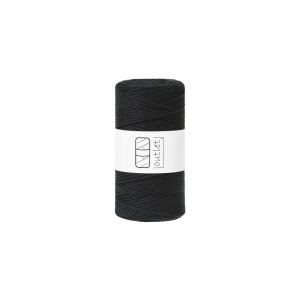 Black braided cord 3mm 100m / 250g
