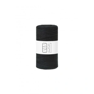 Black braided cord 3mm 100m / 250g