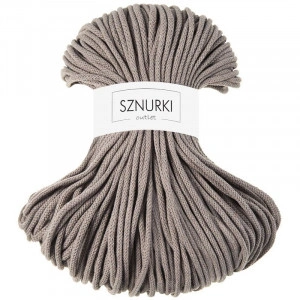 Coffee-coloured braided cord 5mm 100m
