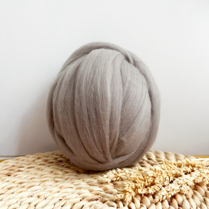 Giant Merino Wool Thread - Grey 200 g, 9m