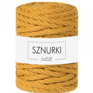 Mustard 3ply twisted cord 9mm 30m / 660g