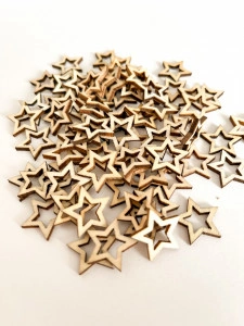 Steluțe din lemn 3cm - 25 buc/set