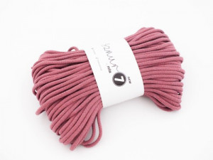 Braided cotton cord - Super 7 - old pink - 50m 600g
