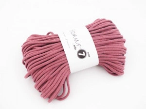 Braided cotton cord - Super 7 - old pink - 50m 600g