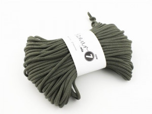 Braided cotton cord - Super 7 - olive - 50m 600g