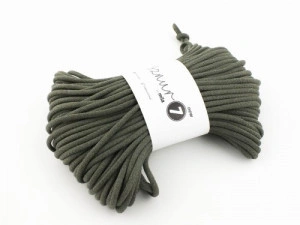 Braided cotton cord - Super 7 - olive - 50m 600g