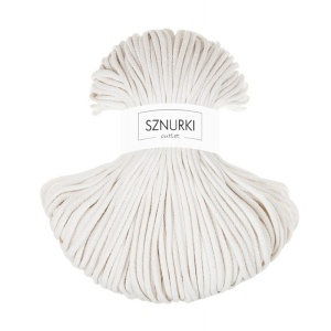 Off White braided cord 5mm 100m / 500g