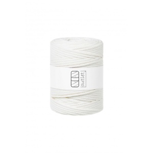 Off White braided cord 5mm 100m / 500g