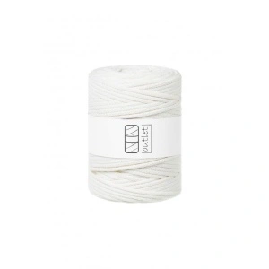 Off White braided cord 5mm 100m / 500g