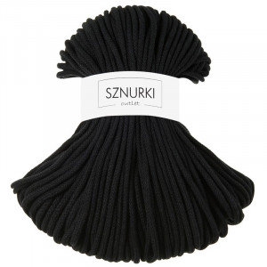 Black braided cord 5mm 100m / 500g