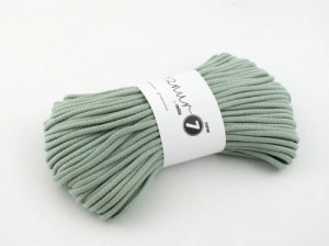 Braided cotton cord - Super 7 - wild mint - 50m 600g