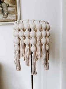 Exemplu - Abajur realizat de  Atelier Macrame 