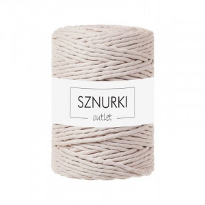 Nude twisted cotton cord 5mm 100m / 660g