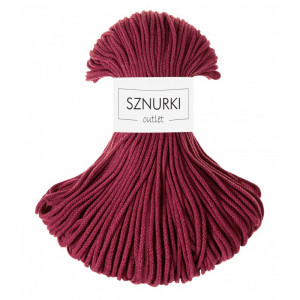 Red wine braided cord 3mm 100m  / 250g