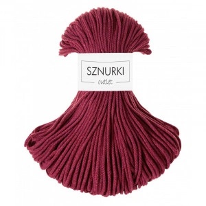 Red wine braided cord 3mm 100m
