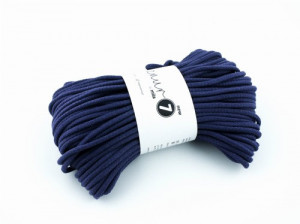 Braided cotton cord - Super 7 - navy blue - 50m 600g