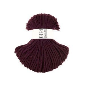 Burgundy braided cord 5mm 100m / 500g