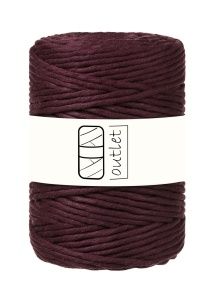 Burgundy twisted cord 5mm 100m / 660g
