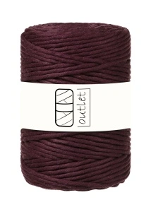 Burgundy twisted cord 5mm 100m / 660g