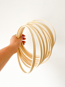 Bamboo Hoops/Rings Set - 3 Pieces - 20 cm