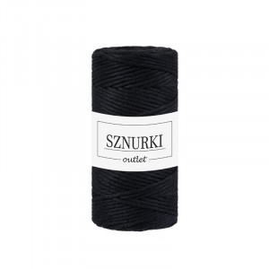 Black twisted cord 3mm 100m  / 330g