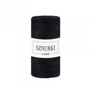 Black twisted cord 3mm 100m  / 330g