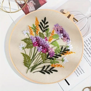 Embroidery kit - Floral pattern