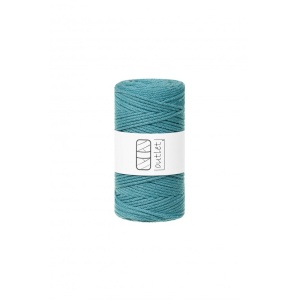 Teal braided cord 3mm 100m / 250g