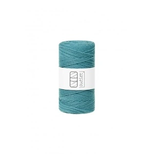 Teal braided cord 3mm 100m / 250g