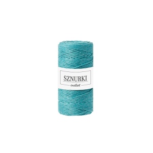 Teal twisted cord 3mm 100m / 330g