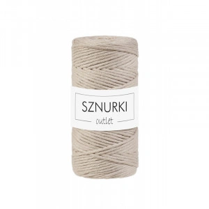 Beige twisted cord 3mm 100m  / 330g
