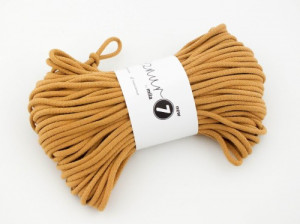 Braided cotton cord - Super 7 - ochre - 50m 600g